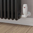 M-TRV-073-CR-WW-PIP-LS01 - Ramone Modern Corner TRV All White Thermostatic Radiator Valves With Sleeves M-TRV-073-CR-WW-PIP-LS01 - Ramone Modern Corner TRV All White Thermostatic Radiator Valves With Sleeves